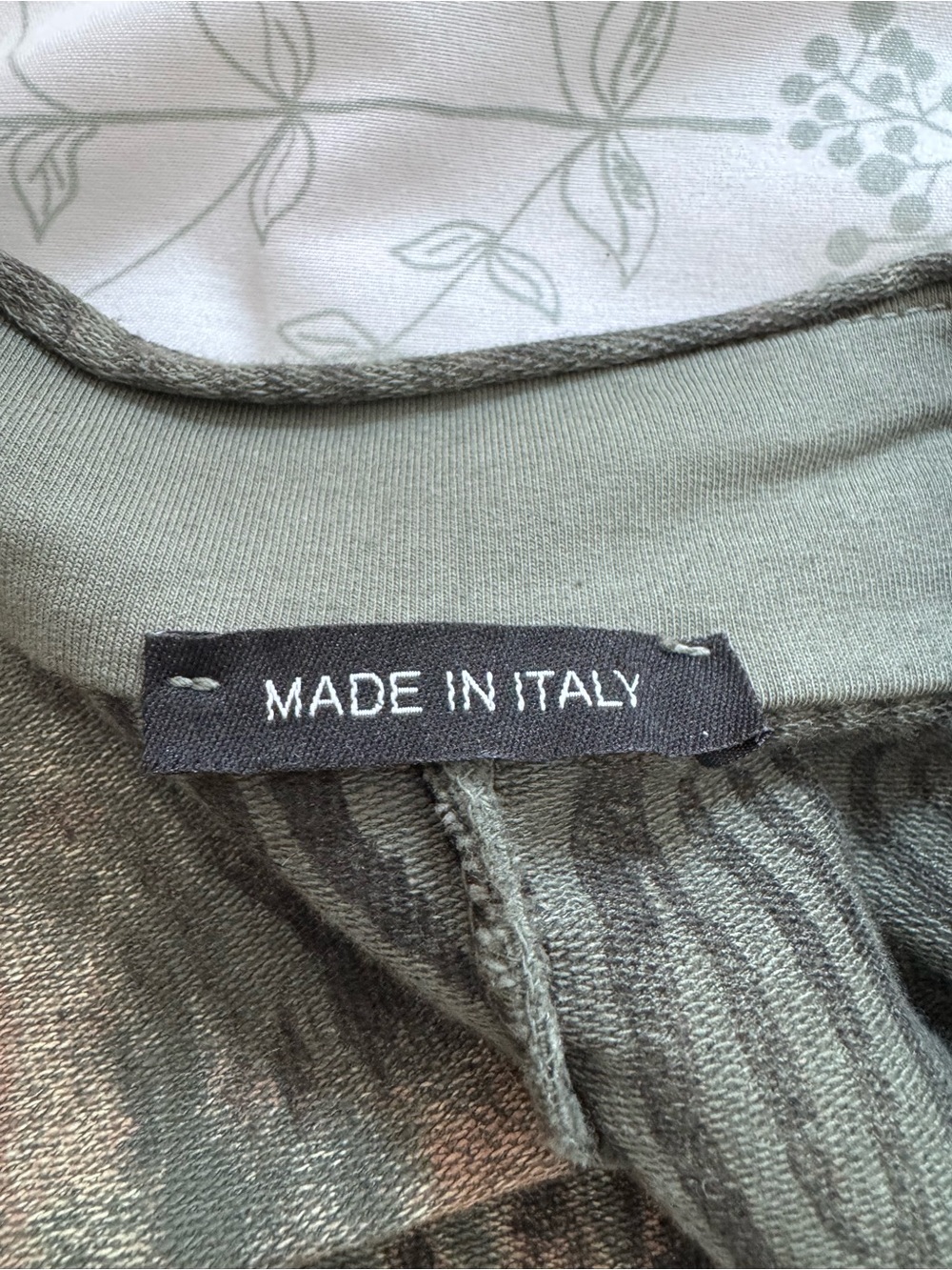 Boutique Made In Italy Military-Style Olive Green Women’s Coat - Picture 3 of 11